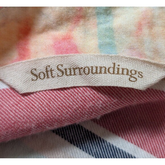 Soft Surroundings Size XL Descana Blouse Button Up Mixed Media Embellished - Picture 9 of 12